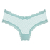 V-shaped Brazilian knickers mesh, Blue