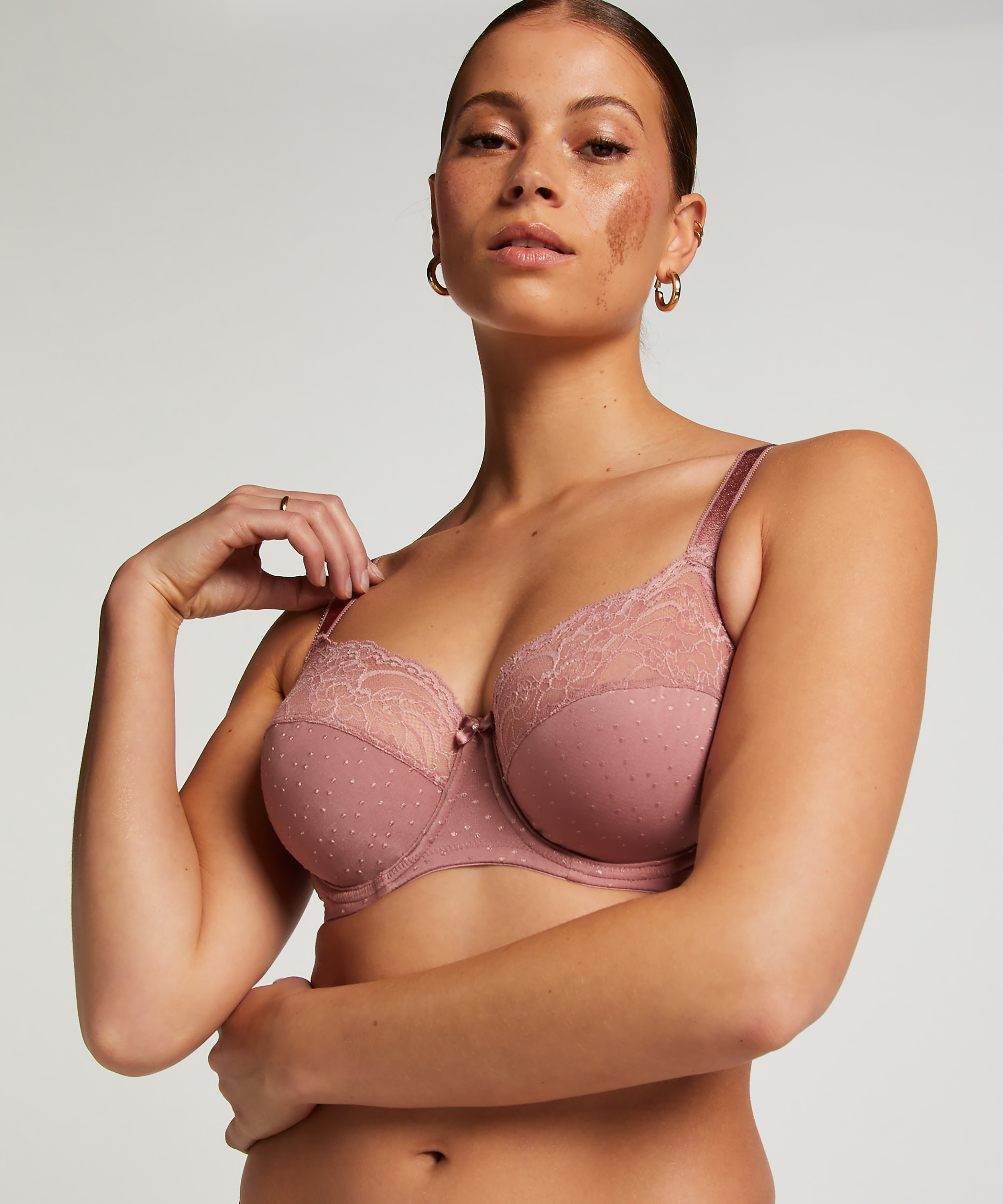Sophie Non-Padded Underwired Bra, Pink, main