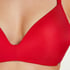 Mona padded non-underwired bra, Red