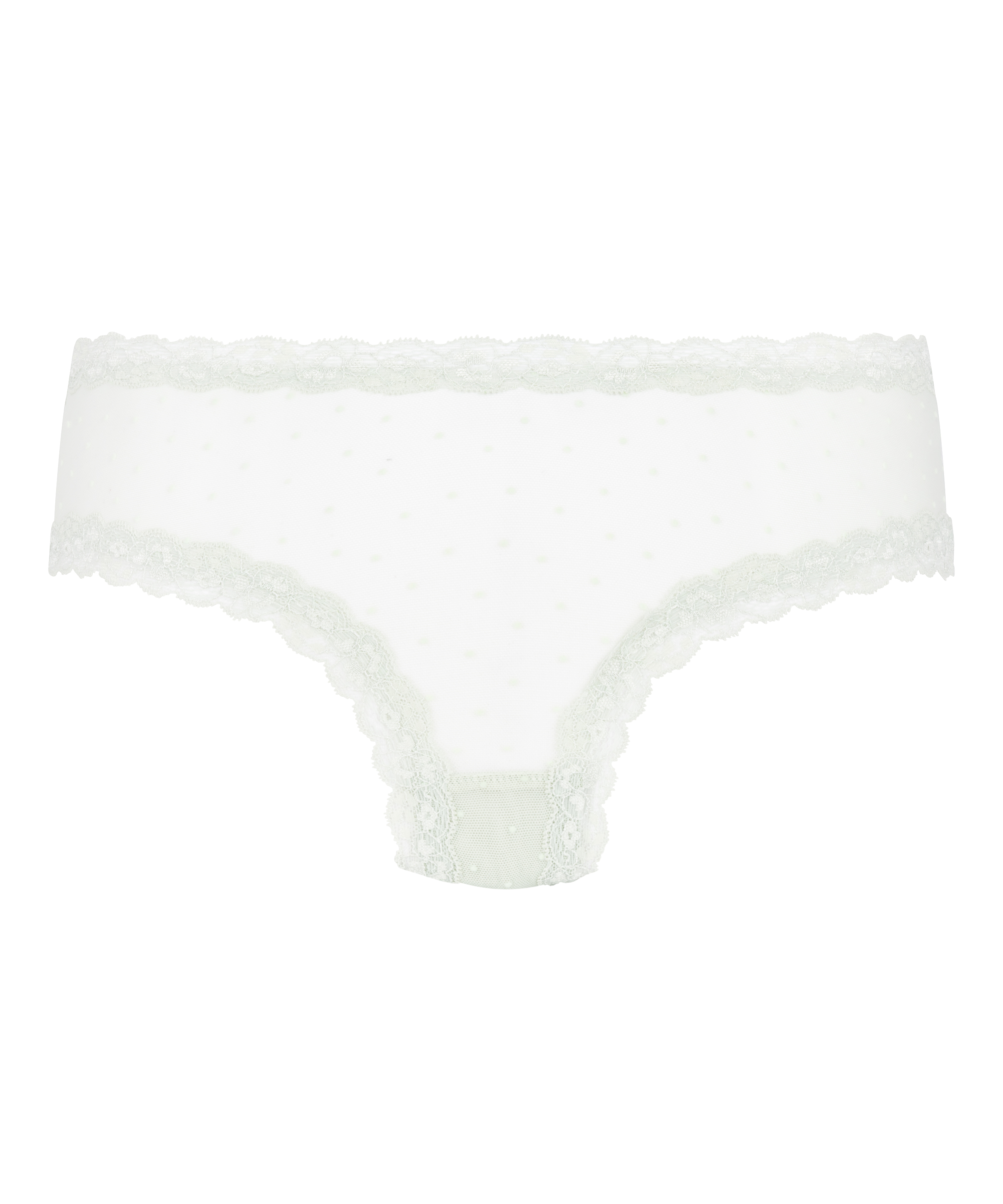 V-shaped Brazilian knickers mesh, Green, main