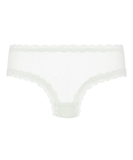V-shaped Brazilian knickers mesh, Green