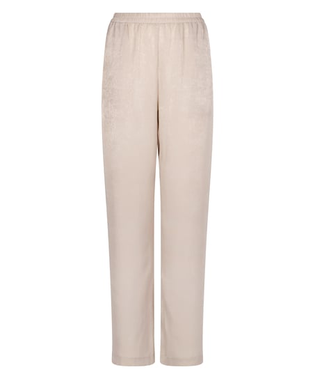 Satin Trousers, Beige