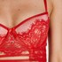 Yves padded longline underwired bra, Red