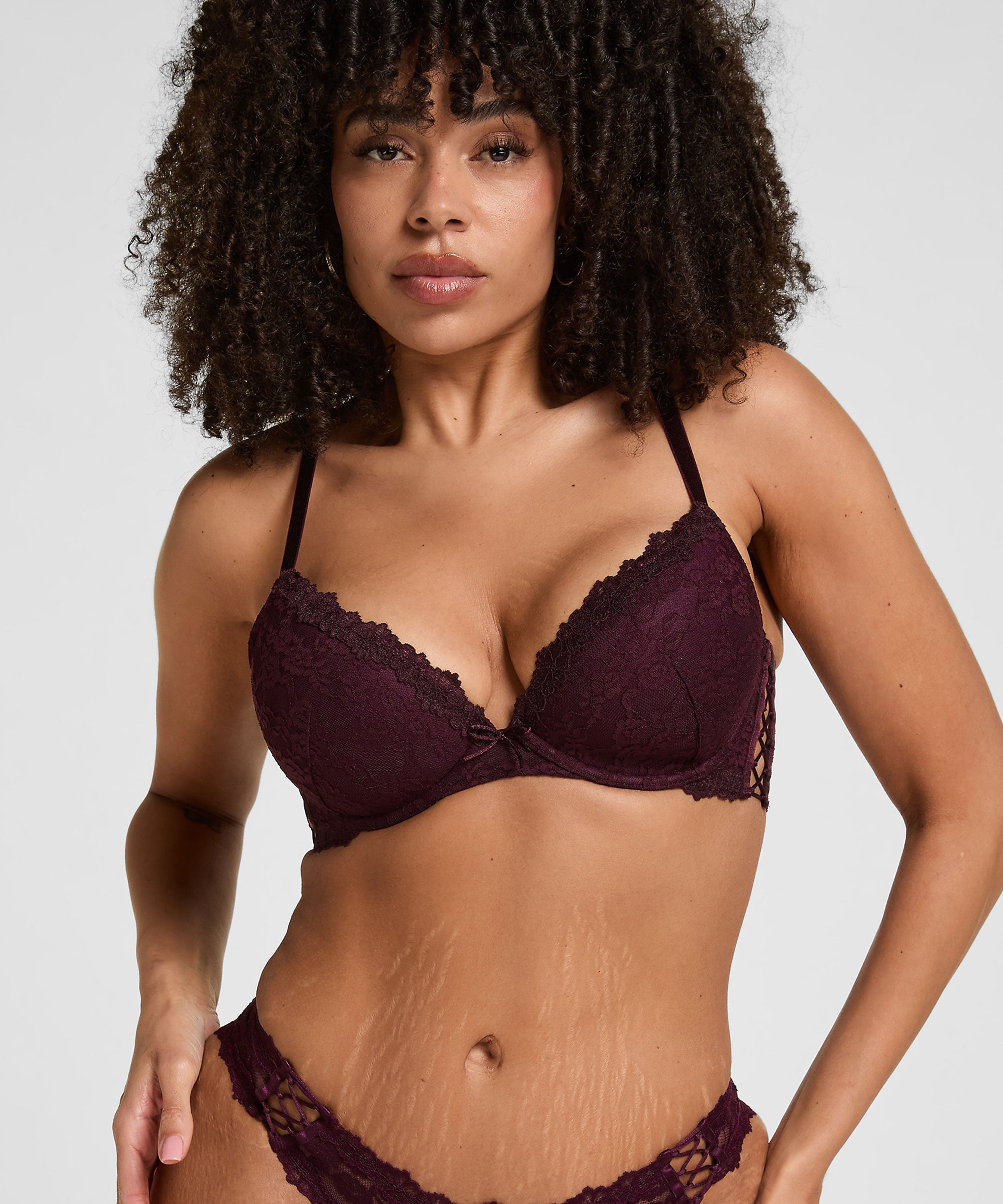 Padded Underwired Bra Aveline, Purple, main