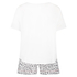 Short pyjama set, White
