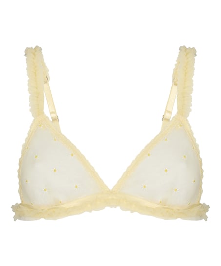 Bralette Flora, Yellow
