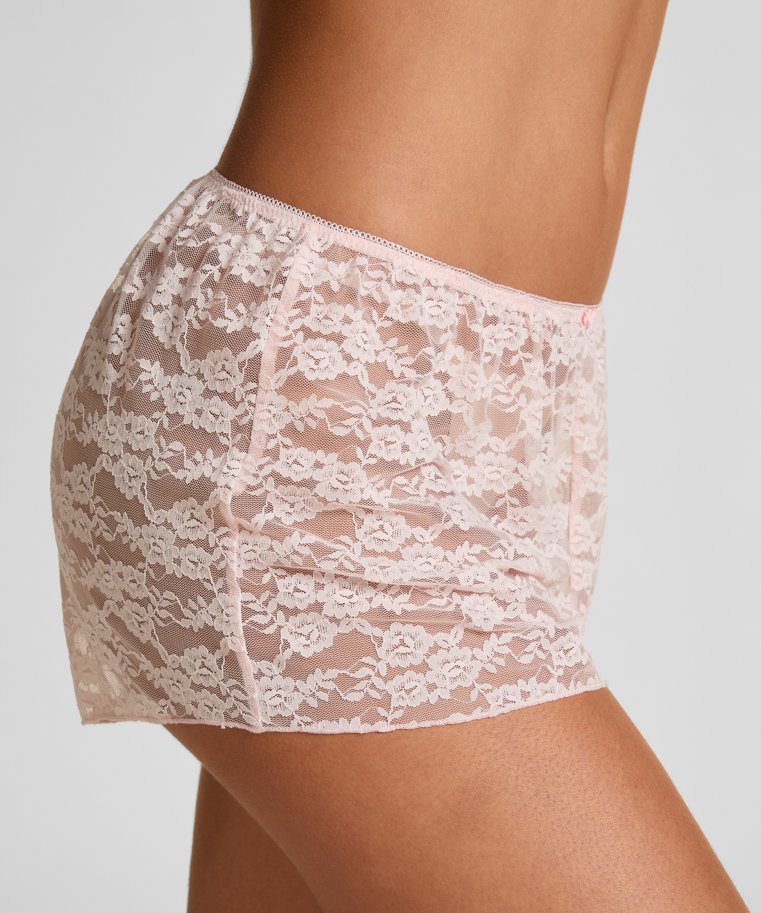 Short Allover Lace, Pink, main