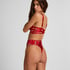 Noeki High-Waisted Highleg Thong, Red