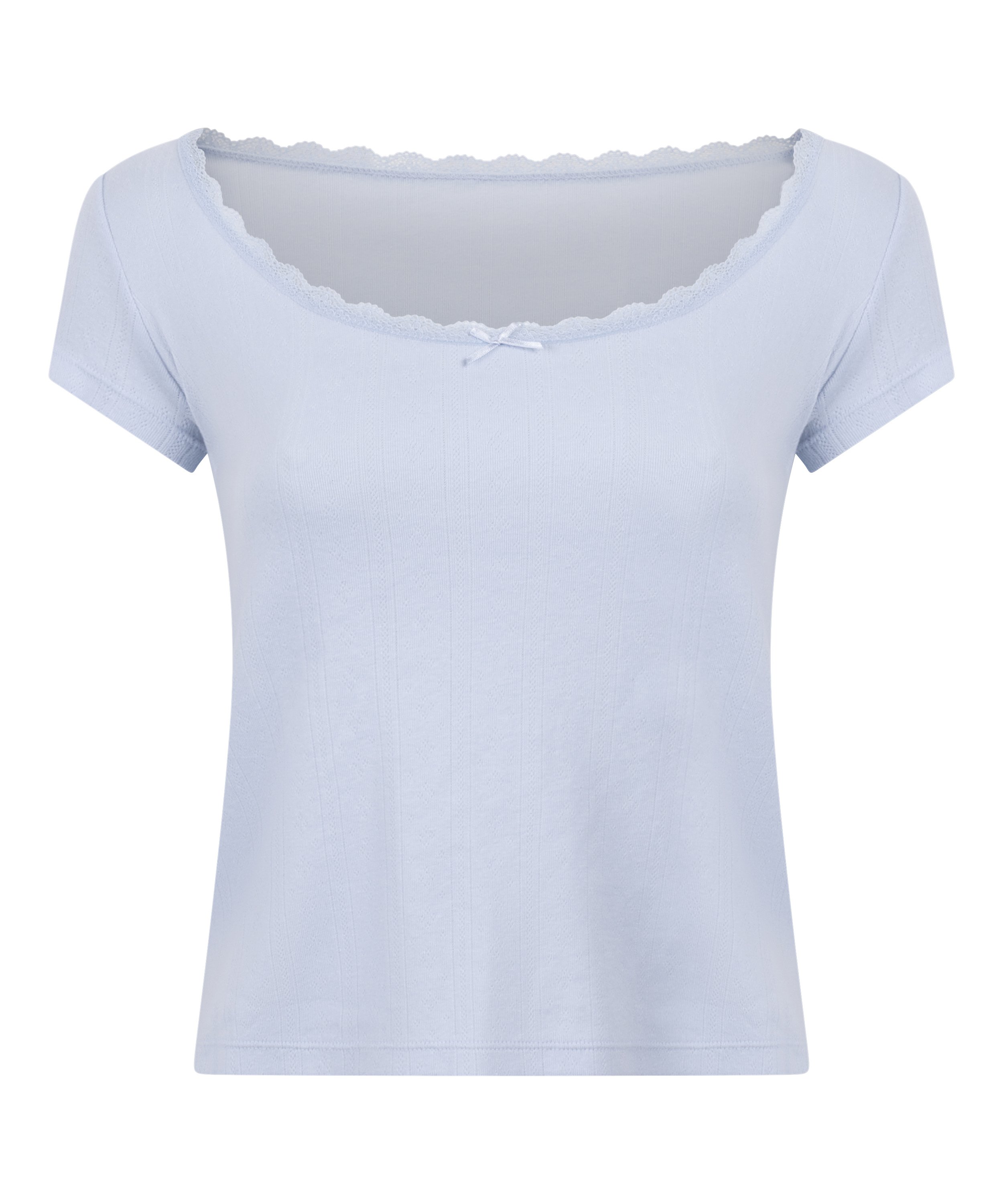 Pointelle Top, Blue, main