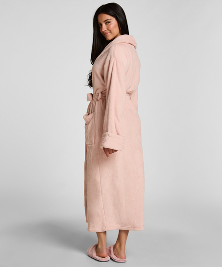 Soft Fleece Bathrobe, Pink
