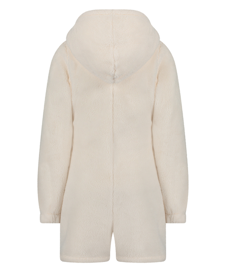 Fleece Onesie, White