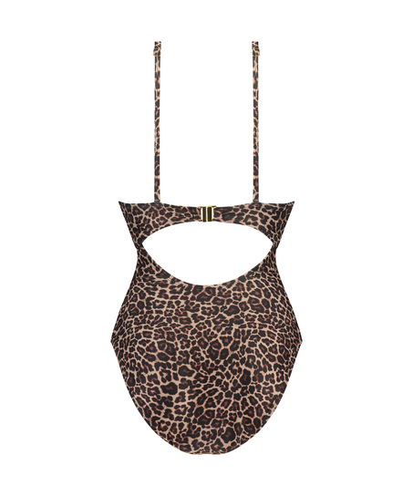 Luxe Shaping Swimsuit, Brown