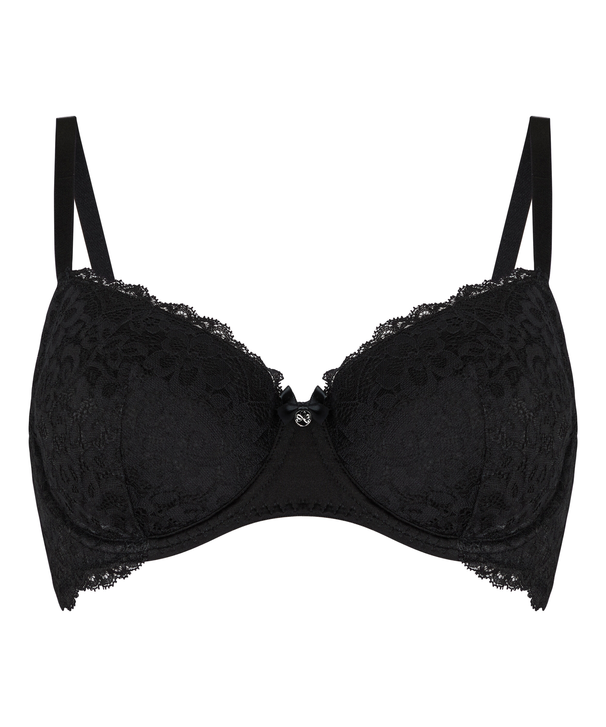 Marine Padded Underwired Bra, Black