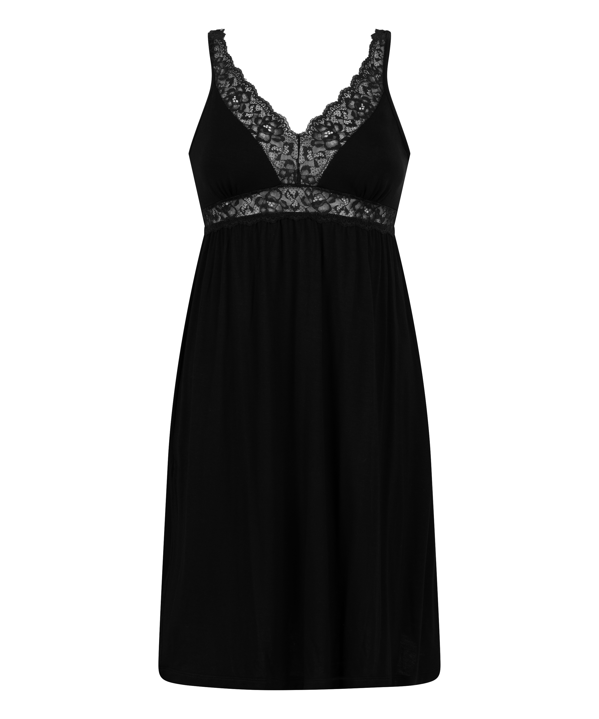 Jersey Slipdress, Black, main