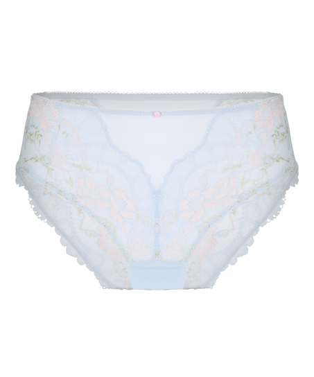 High Waisted Brazilian Miri, Blue