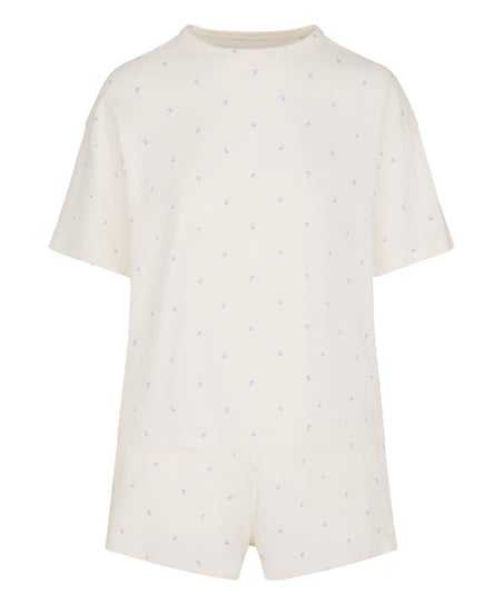 Pyjama Set Cotton, White