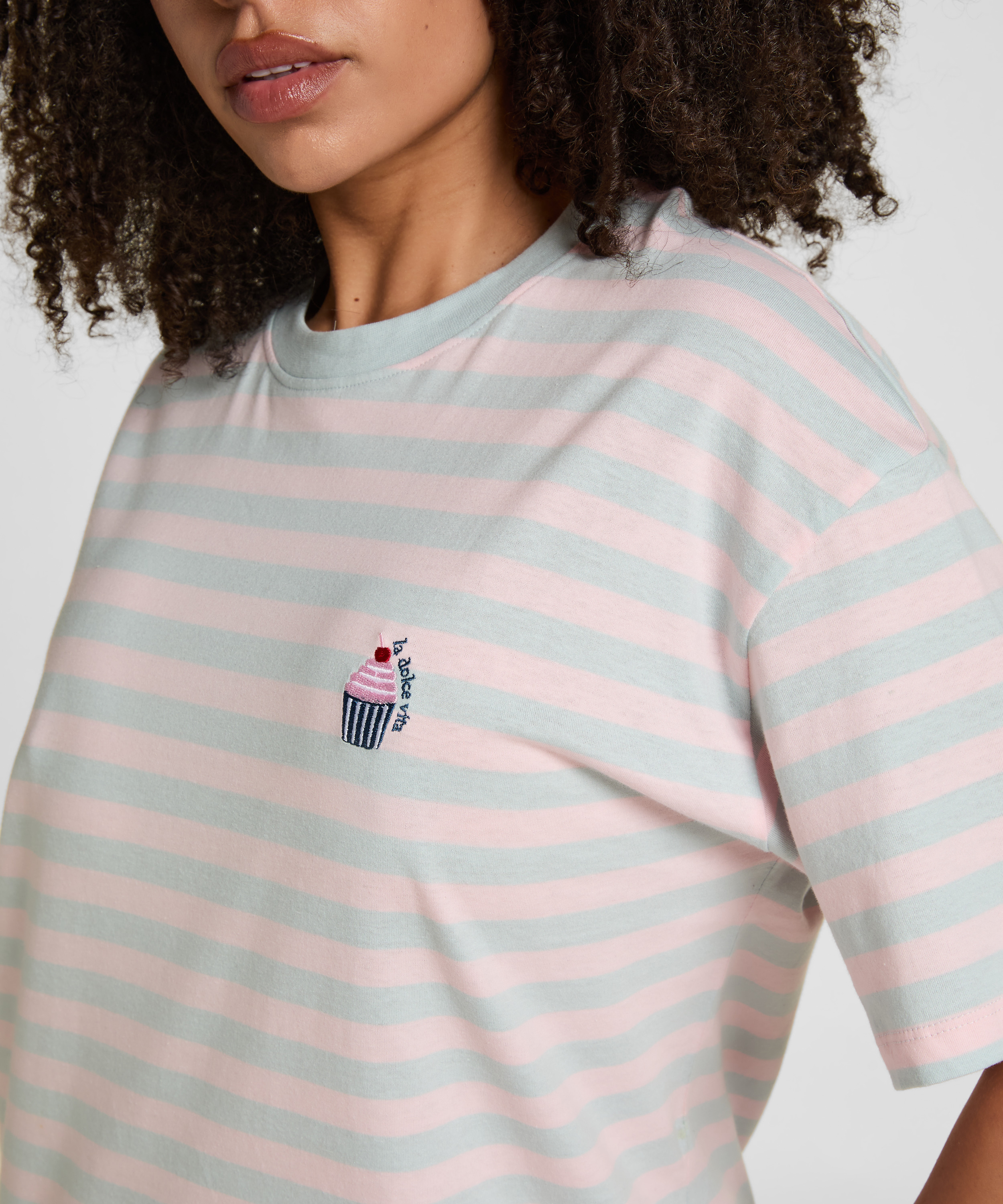 Roundneck Nightshirt, Blue, main