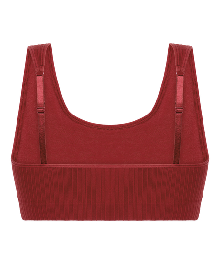 Dianne Scoop Bralette, Red