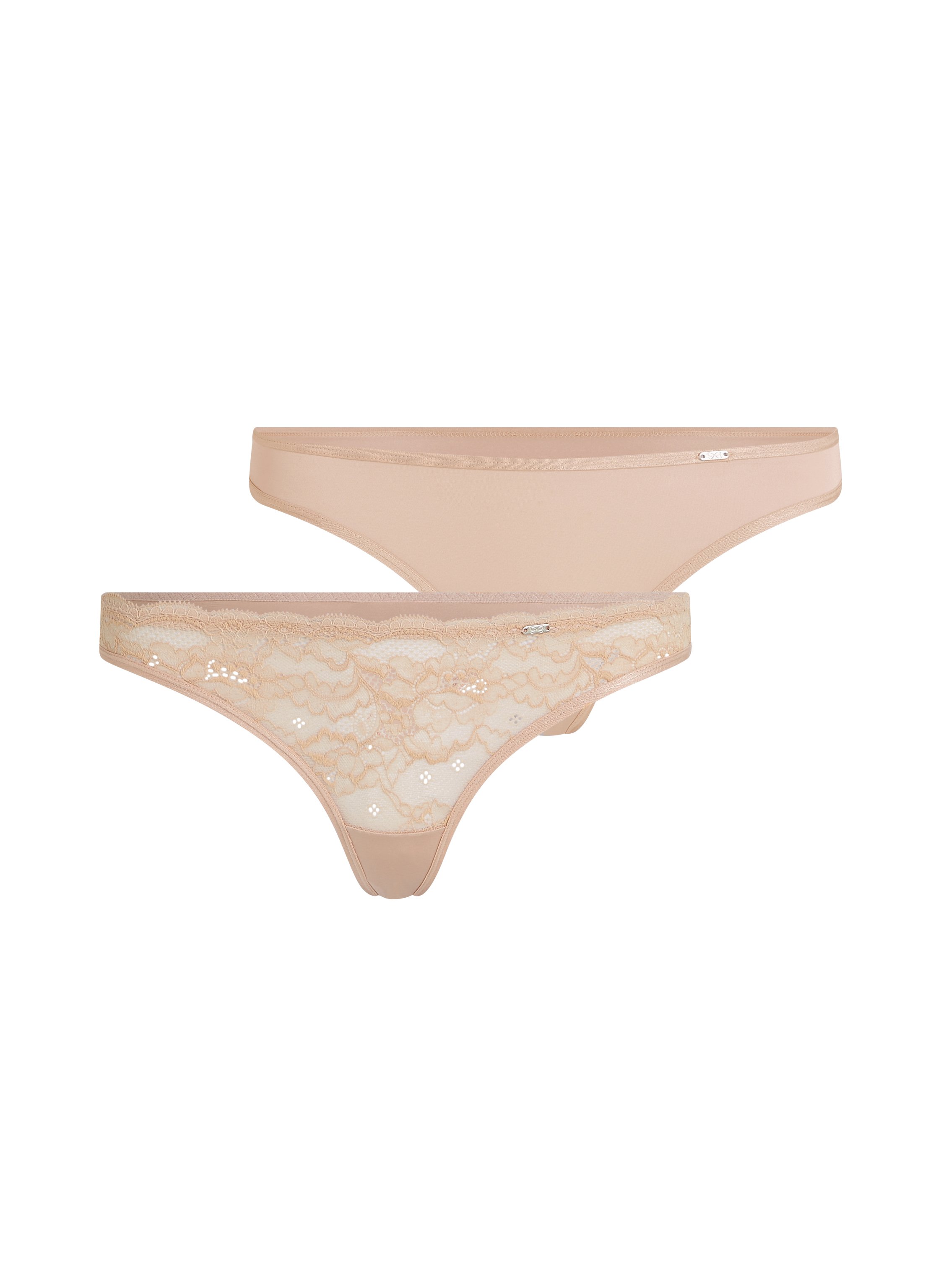 2-pack Angie Thongs, Beige, main