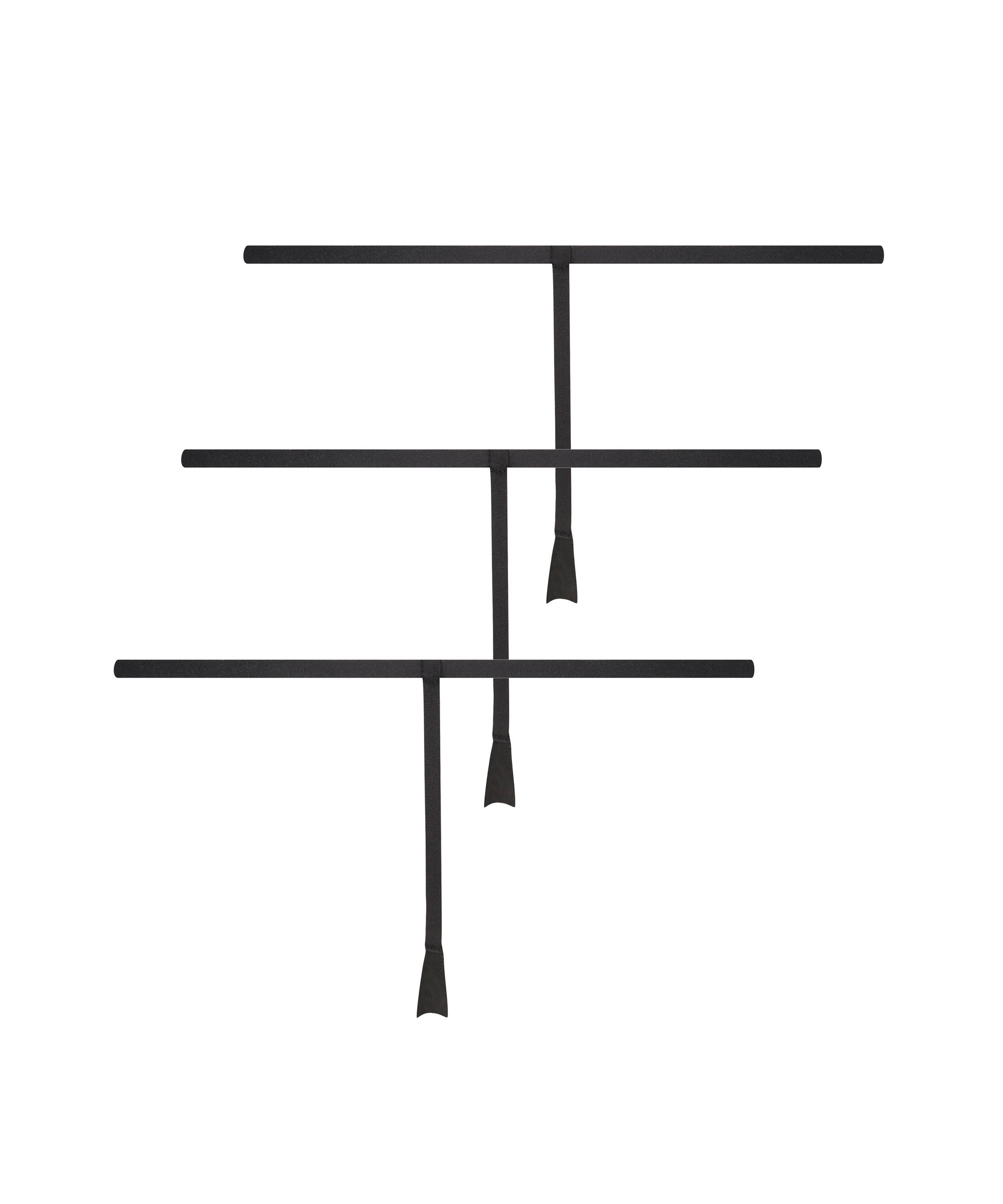 3-pack invisible thongs, Black, main