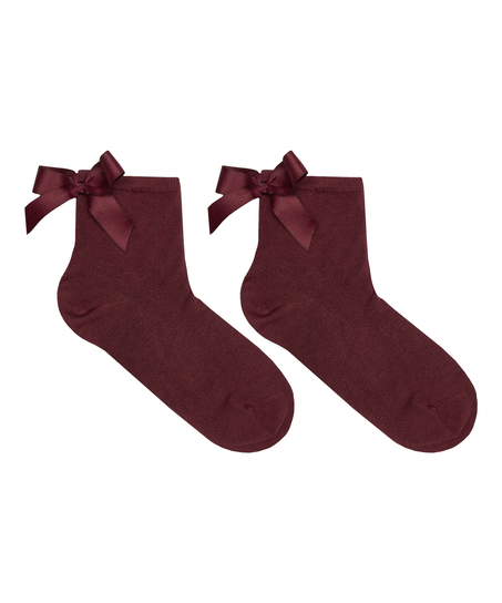 Socks Bow Modal, Red