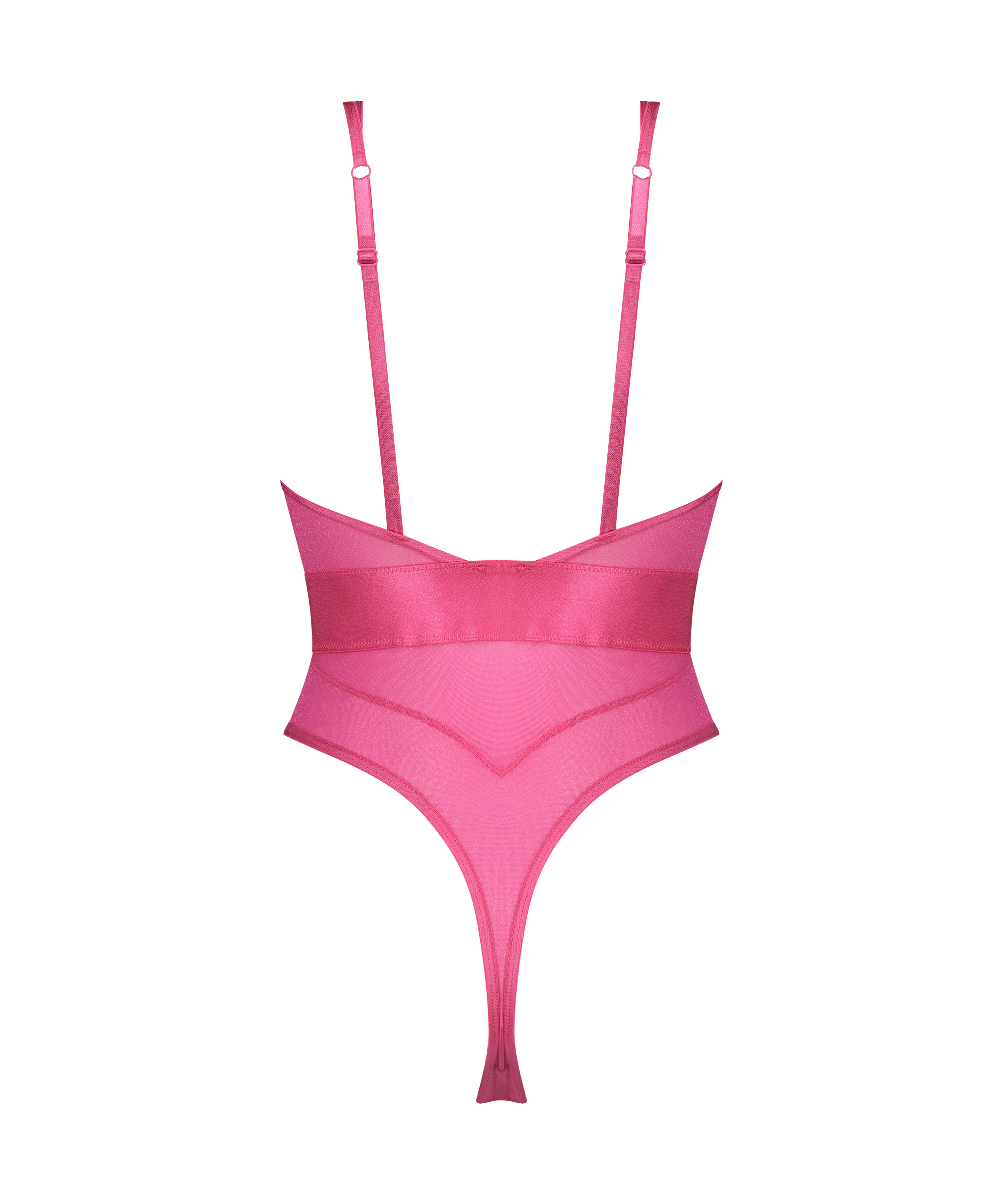 Glossy High Leg Body, Pink, main