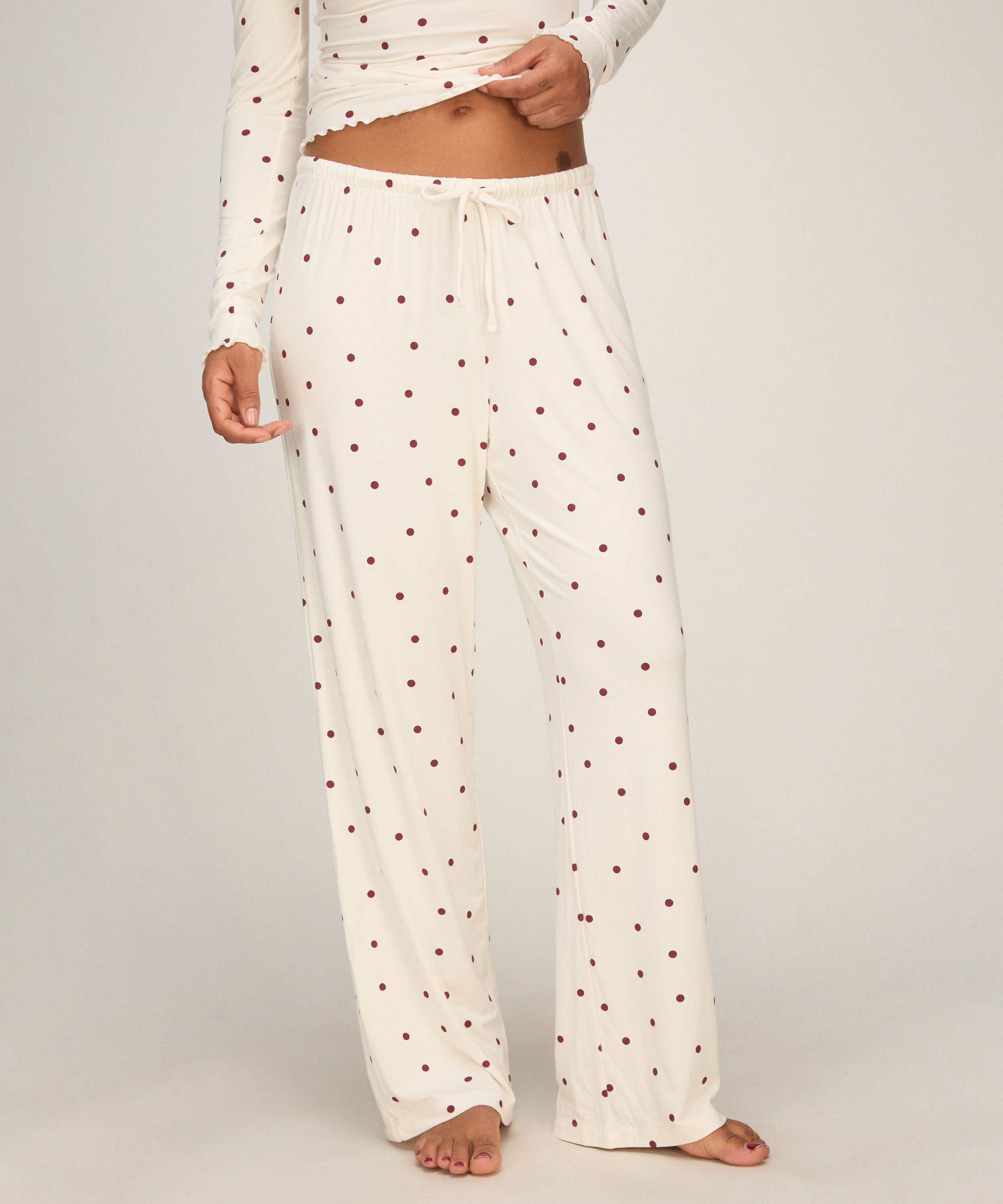 Pant Jersey Dot, White, main