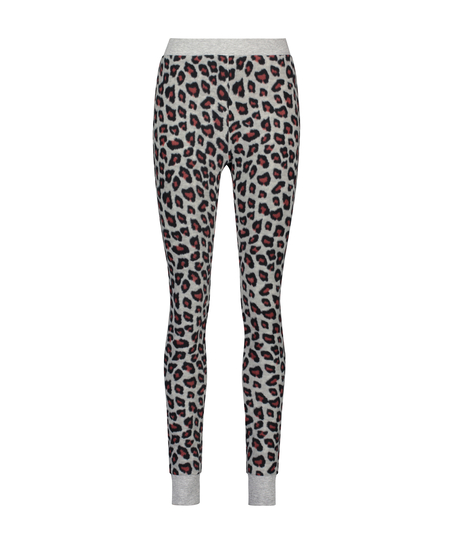 Micro Fleece Leggings, Gray