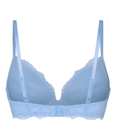 Marine Padded Push-Up Underwired Bra, Blue