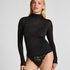 super soft Turtleneck shirt with Cashmere, Black