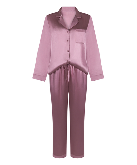 Pyjama Set Shiny Satin, Pink