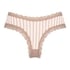 V-shaped Brazilian knickers mesh, Beige