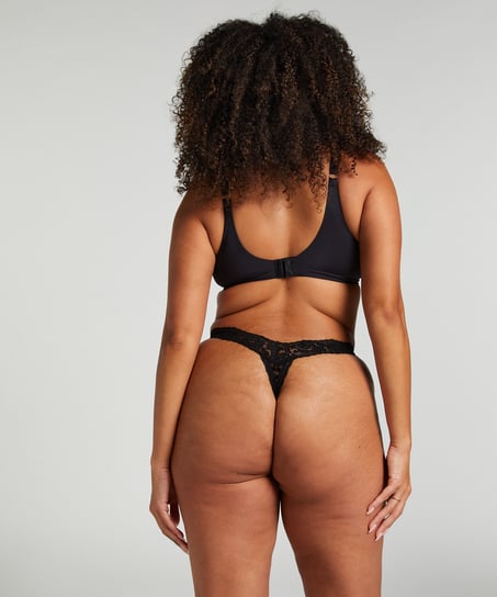 Marina Extra Low Thong, Black