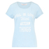 Chest Print SS Top, Blue