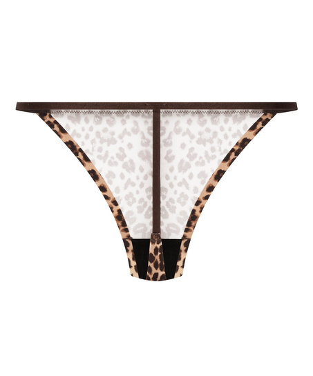 Seamless thong, Brown