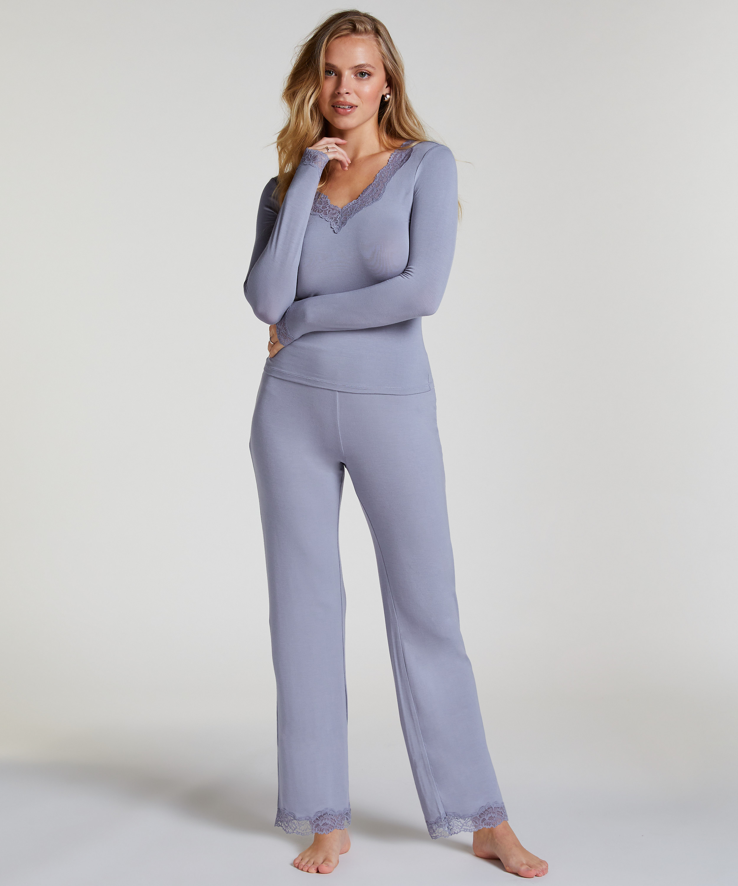 Pajama Set, Purple, main