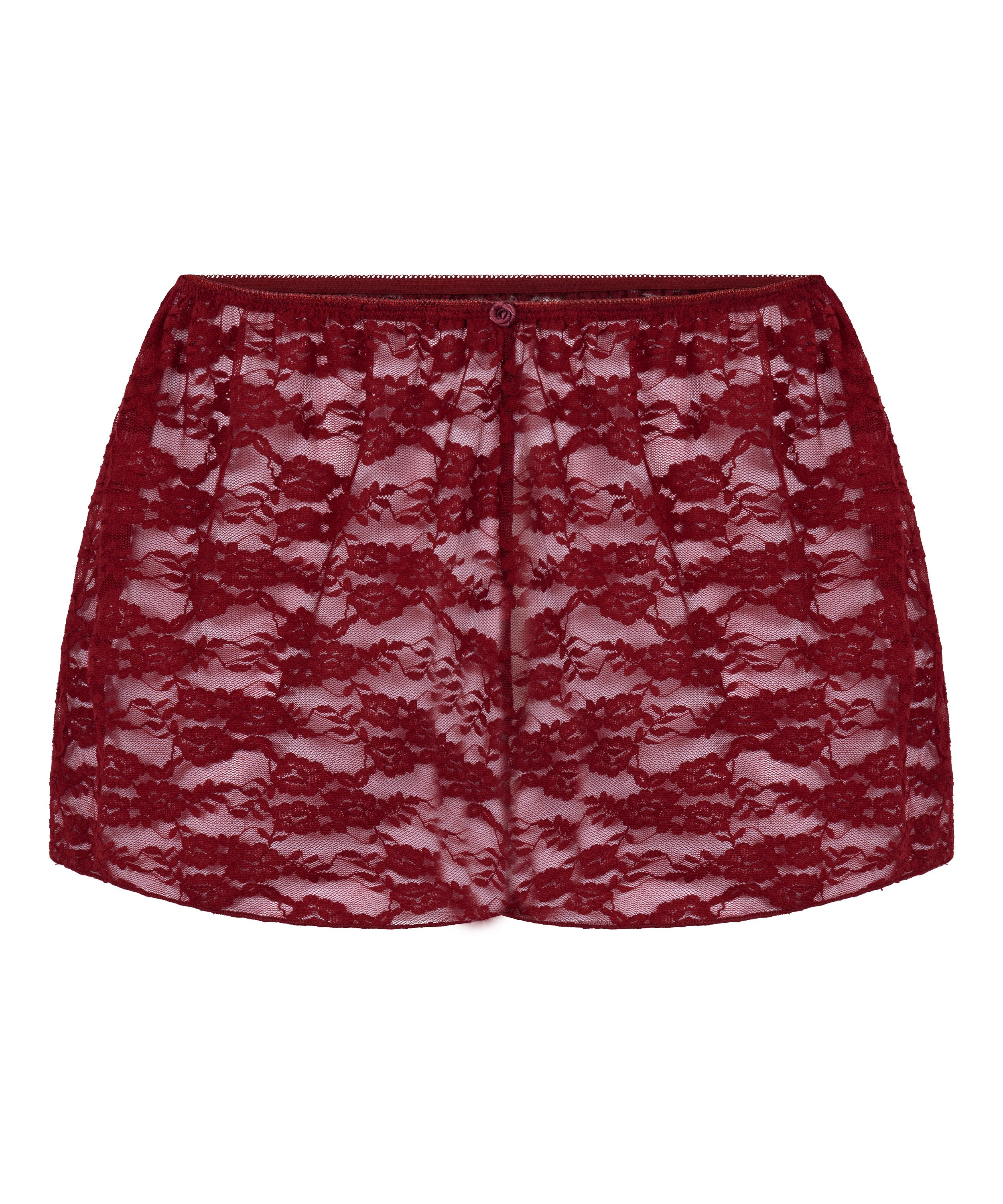 Short Allover Lace, Red, main