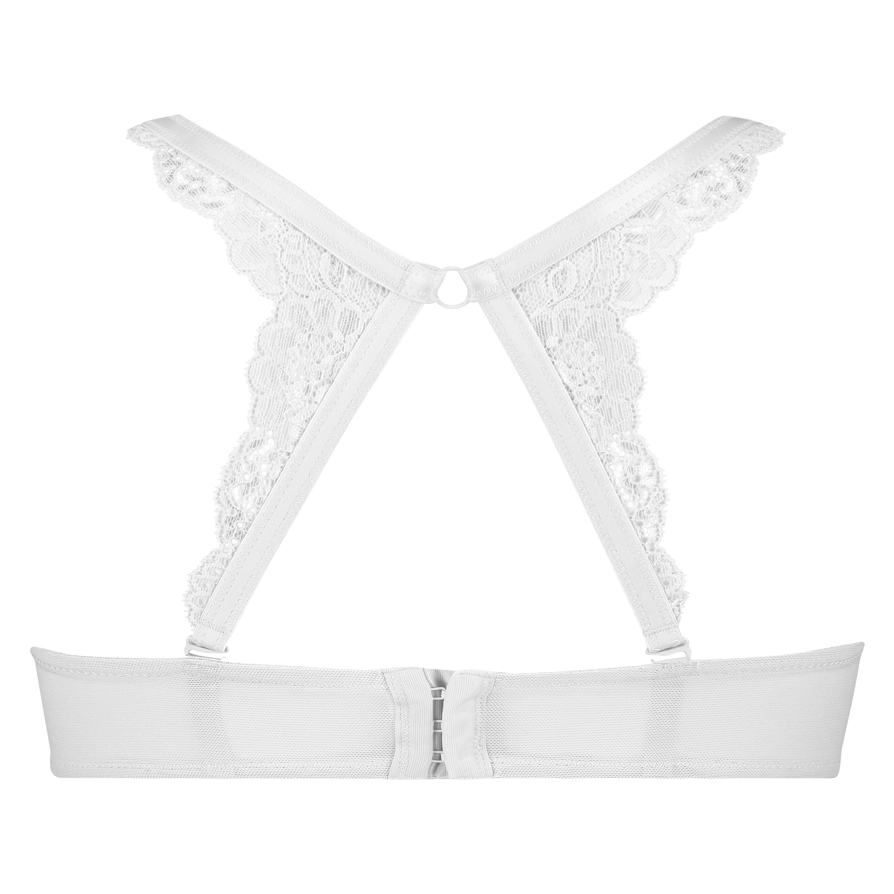 Lace Back Detail, White, main