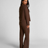 Brushed Jersey Trousers, Brown