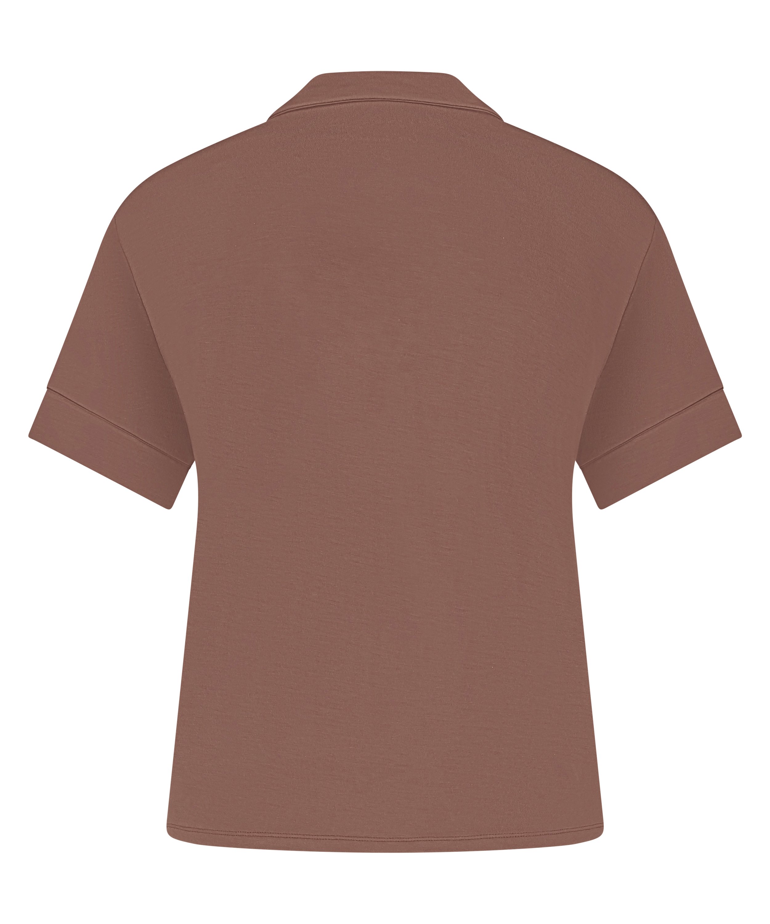 Essential Jersey Short-Sleeved Jacket, Brown, main