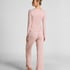 Henley Pyjama Top, Pink