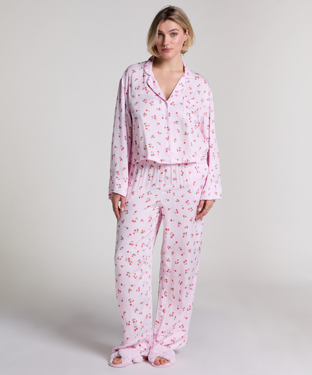 Satin Trousers, Pink