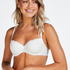 Secret Lace cotton padded underwired bra, Gray