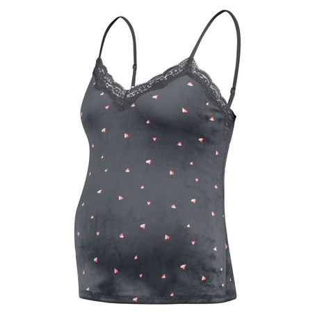 Maternity Velours cami, Gray