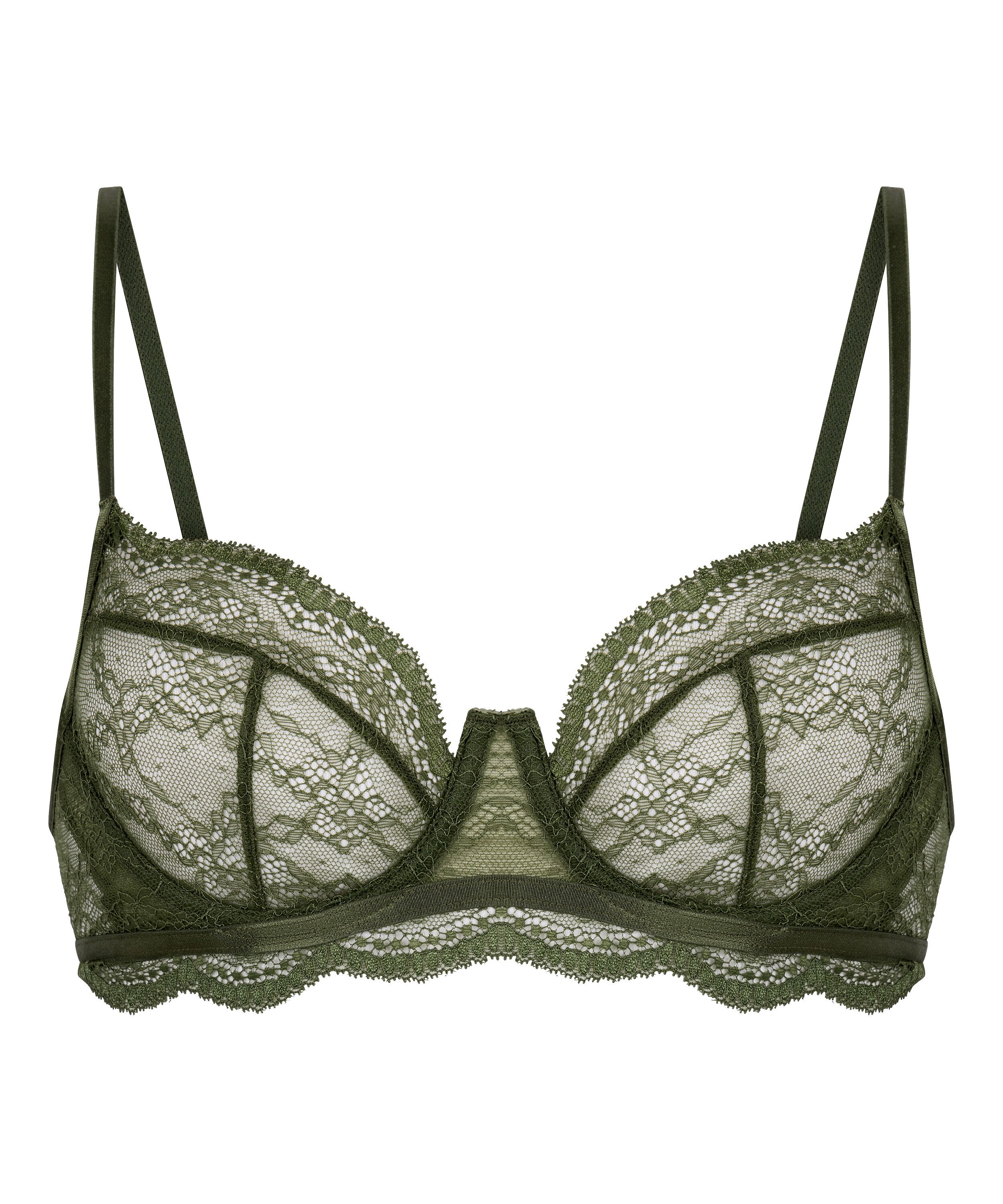 Isabelle Non-Padded Underwired Bra, Green