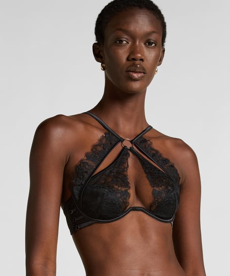 Nienke Padded Underwire Bra, Black
