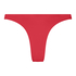 Luxe High-Leg Bikini Bottoms, Red