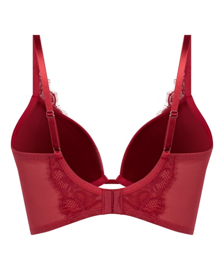 Marianna Push-Up Longline Bra, Red