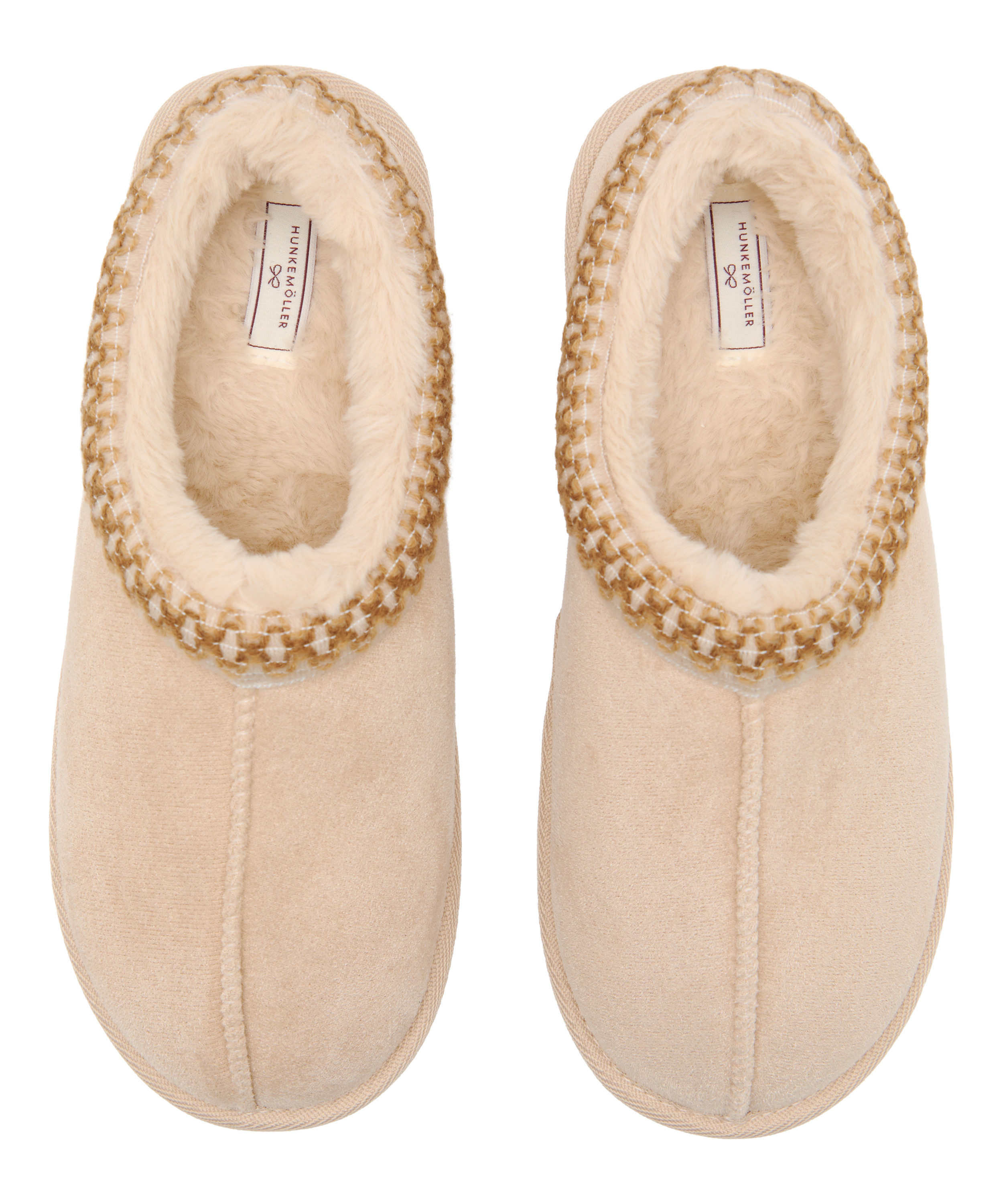 Slipper Boot Faux Suede Stitching, Orange, main