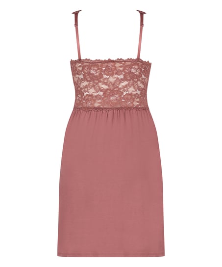 Nora Lace Slip Dress, Purple